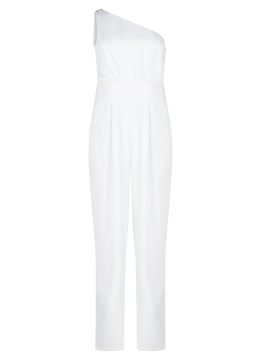 Aurora: One-Shoulder Jumpsuit - Snow White
