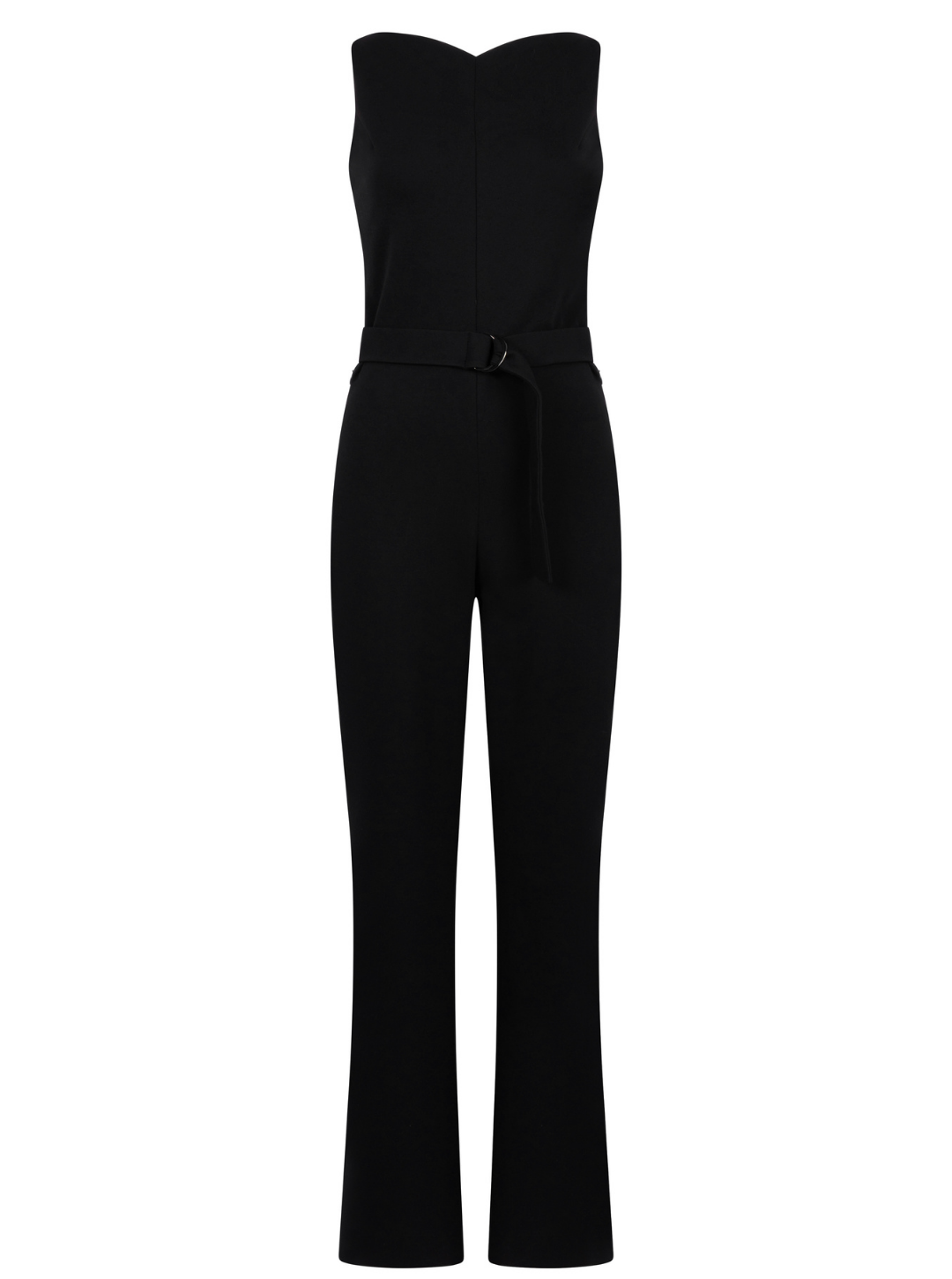 Elaiza: Black sleeveless Jumpsuit